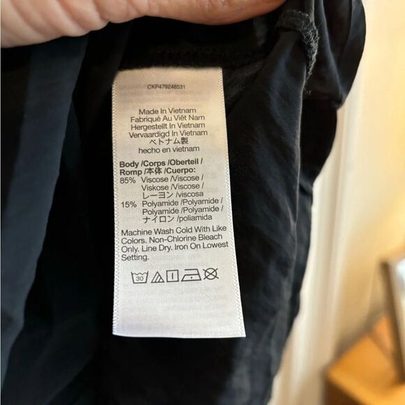 Madewell Black collared relaxed fit blouse size Medium in EUC! - Picture 7 of 12